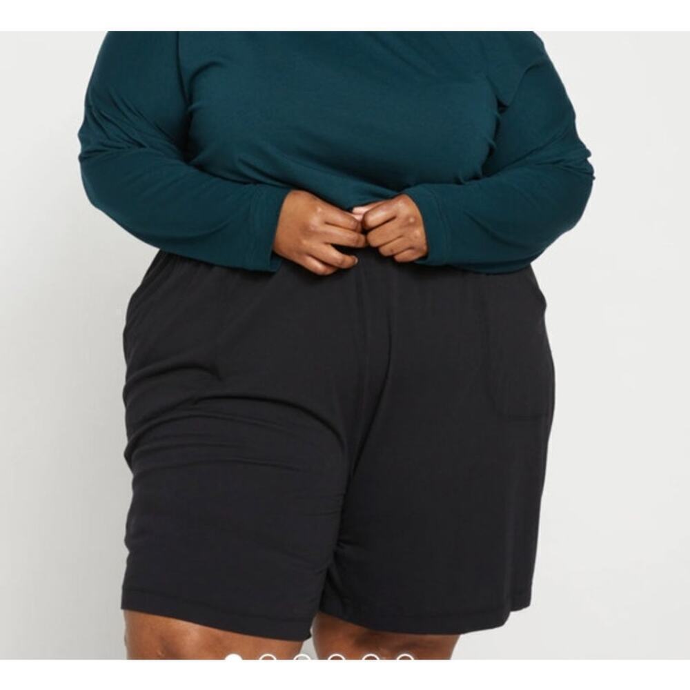 NWT Universal Standard UltimateS Lorelai Lounge Shorts Black Size 4XS 00-0